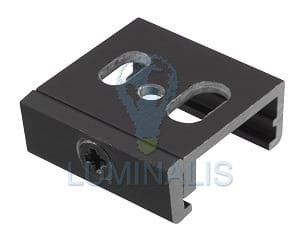 SKB 12-2 BLACK (BK) Systemu Global Track - aluminiowy uchwyt montażowy do szynoprzewodu 