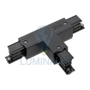 Potrójny łącznik kątowy zasilenie lewe czarne XTS 37-2 T-Connector Left Black