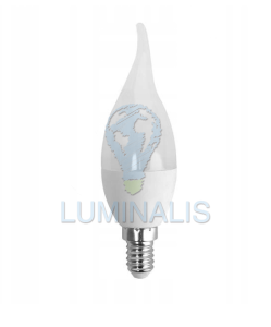 Żarówka LED E14 6W 480LM 3000K AC220-240V PŁOMYK 180°