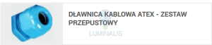 KIT ATEX ACCIAIO ECO - boczek EX do oprawy ACCIAIO dławica kablowa/zestaw przepustowy