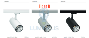 Reflektor LIDER D BLACK Ra>80 