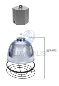 Zestaw typu High-Bay BELL S 250w E40 - Korpus oprawy + klosz