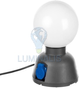 Lampa malarska LIGHT BALL E27 max. 23W 230V z gniazdami i wtyczką UNISCHUCKO 