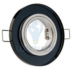 OPRAWKA STAŁA OKRĄGŁA SZKLANA  EKO-CT-7002-BL  CZARNA